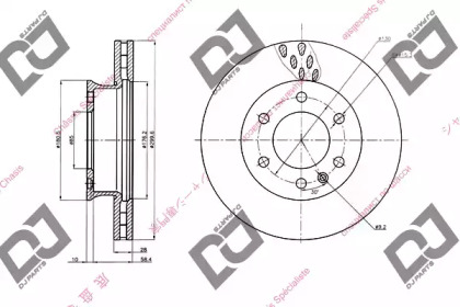 Тормозной диск DJ PARTS BD1490